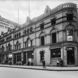 Glass Negative - Hunter and O'Connell Streets Sydney, 1919