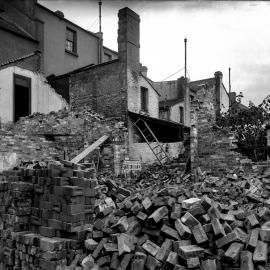 Glass Negative - Demolition site in Bourke Street Darlinghurst, 1919
