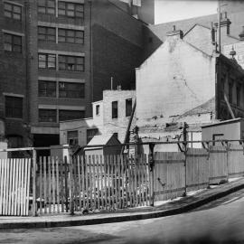 Glass Negative - Demolition site in Hunter Street Sydney, 1919