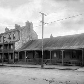 Glass Negative - Terraces in Union Street, Pyrmont, 1919