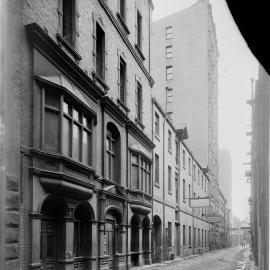 Glass Negative - Wynyard Lane Sydney,1919