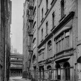 Glass Negative - Wynyard Lane Sydney,1919