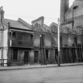 Glass Negative - Terraces in Bathurst Street Sydney, 1920
