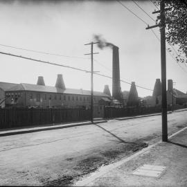 Glass Negative - Fowlers Pottery on Parramatta Road Camperdown, 1920