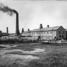 Glass Negative - Fowlers Pottery on Parramatta Road Camperdown, 1920