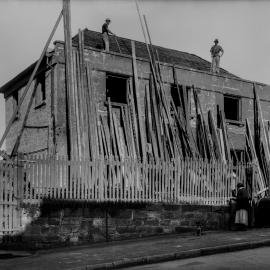 Glass Negative - Building demolition in Adelaide Street Surry Hills, 1920