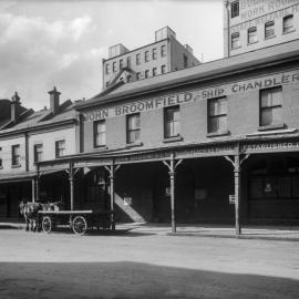 Glass Negative - John Broomfield in Sussex Street Sydney, 1920