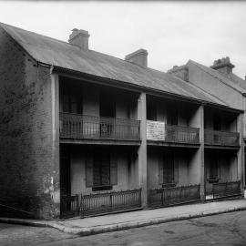 Glass Negative - Terraces in Nithsdale Street Sydney, 1920