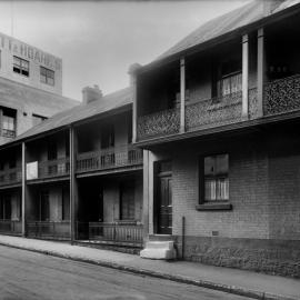 Glass Negative - Terraces in Nithsdale Street Sydney, 1920