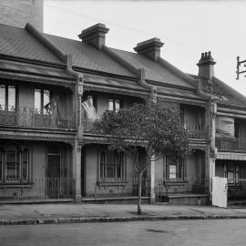 Glass Negative - Terraces in Foveaux Street Surry Hills, 1920
