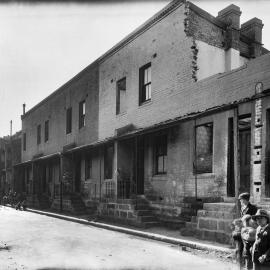 Glass Negative - Terraces in Burlinson Lane Ultimo, 1920