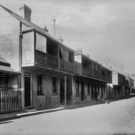 Glass Negative - Terraces in Burlinson Lane Ultimo, 1920