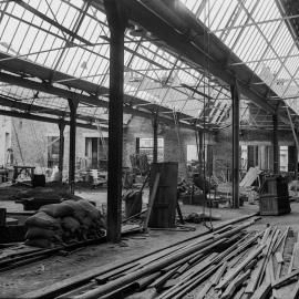 Glass Negative - Construction of City Municipal Market Building Number 2 in Haymarket, 1910