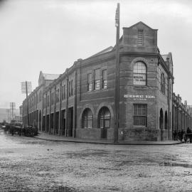 Glass Negative - Construction of City Municipal Market Building Number 2 in Haymarket, 1910