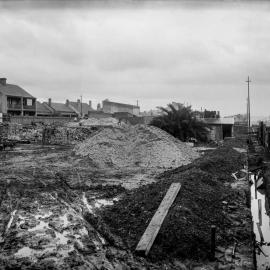 Glass Negative - Construction of the Municipal Council of Sydney Electricity Depot Camperdown, 1919