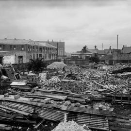 Glass Negative - Construction of the Municipal Council of Sydney Electricity Depot Camperdown, 1919