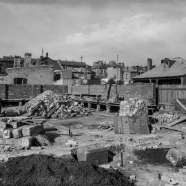 Glass Negative - Construction of the Municipal Council of Sydney Electricity Depot Camperdown, 1919