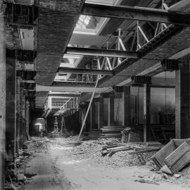 Glass Negative - Alterations to the Queen Victoria Building (QVB) Sydney, 1917