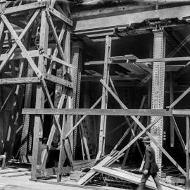 Glass Negative - Alterations to the Queen Victoria Building (QVB) Sydney, 1917