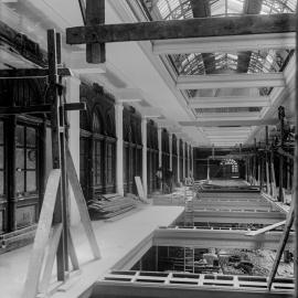 Glass Negative - Alterations to the Queen Victoria Building (QVB) Sydney, 1917