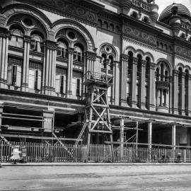 Glass Negative - Alterations to the Queen Victoria Building (QVB) Sydney, 1917