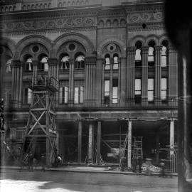 Glass Negative - Alterations to the Queen Victoria Building (QVB) Sydney, 1918