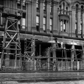 Glass Negative - Alterations to the Queen Victoria Building (QVB) Sydney, 1918