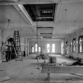Glass Negative - Alterations to the Queen Victoria Building (QVB) Sydney, 1918