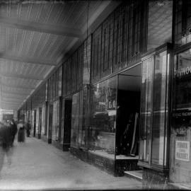 Glass Negative - Shop front windows at Queen Victoria Building (QVB) Sydney, 1918