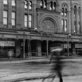 Glass Negative - Alterations to the Queen Victoria Building (QVB) Sydney, 1918
