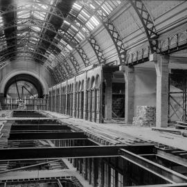 Glass Negative - Alterations to the Queen Victoria Building (QVB) Sydney, 1918