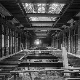 Glass Negative - Alterations to the Queen Victoria Building (QVB) Sydney, 1918