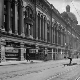 Glass Negative - Alterations to the Queen Victoria Building (QVB) Sydney, 1918