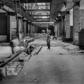 Glass Negative - Alterations to the Queen Victoria Building (QVB) Sydney, 1918