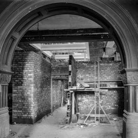 Glass Negative - Alterations to the Queen Victoria Building (QVB) Sydney, 1918