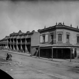 Glass Negative - Construction of the City Municipal Fruit Market Building Number 3 in Haymarket, 1910
