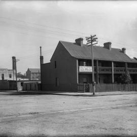 Glass Negative - Construction of the City Municipal Fruit Market Building Number 3 in Haymarket, 1910