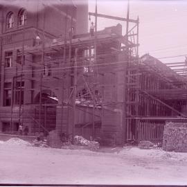 Glass Negative - Scaffolding for Pyrmont Power Station Extension Number 3, Pyrmont, 1913