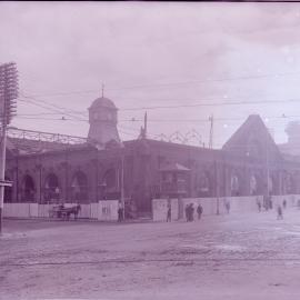 Glass Negative - Construction of the W P Manning Building, Haymarket, 1913