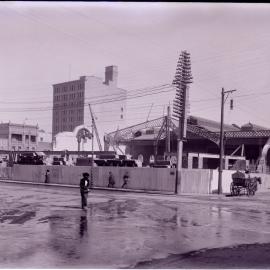 Glass Negative - Construction of the W P Manning Building, Haymarket, 1913