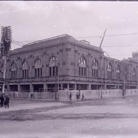 Glass Negative - Construction of the W P Manning Building, Haymarket, 1914