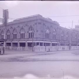 Glass Negative - Construction of the W P Manning Building, Haymarket, 1914