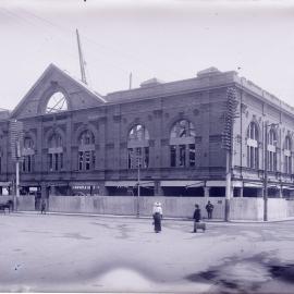 Glass Negative - Construction of the W P Manning Building, Haymarket, 1914