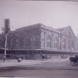 Glass Negative - Construction of the W P Manning Building, Haymarket, 1914