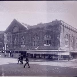 Glass Negative - Construction of the W P Manning Building, Haymarket, 1914