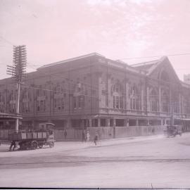 Glass Negative - Construction of the W P Manning Building, Haymarket, 1914
