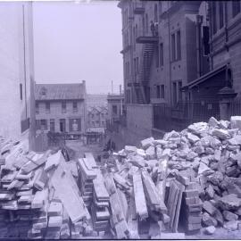 Glass Negative - Workshops and Stores adjacent Kent Street Sub Station, 1917