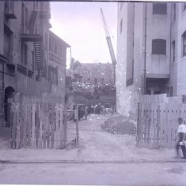 Glass Negative - Workshops and Stores adjacent Kent Street Sub Station, 1917