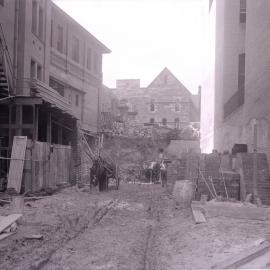 Glass Negative - Workshops and Stores adjacent Kent Street Sub Station, 1917