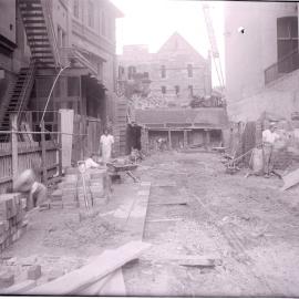 Glass Negative - Construction of Workshops and Stores for Sydney Municipal Council substation, Sydney, 1917